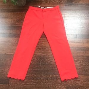 NWT Banana Republic Avery Scalloped Ankle Pants